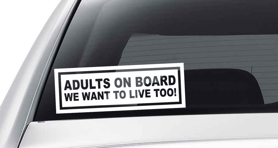 αυτοκόλλητα αυτοκινήτου - Adults on Board
