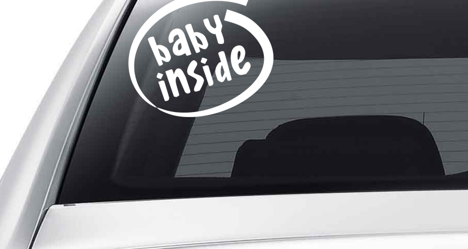 αυτοκόλλητα αυτοκινήτου - Baby inside