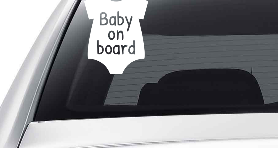 αυτοκόλλητα αυτοκινήτου - Φορμάκι μωρού Baby on board
