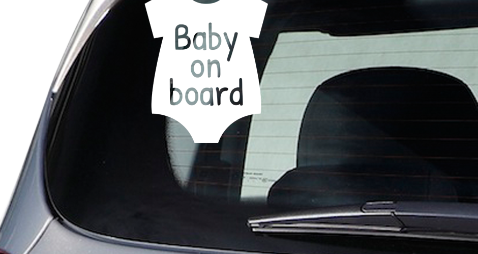 αυτοκόλλητα αυτοκινήτου - Φορμάκι μωρού Baby on board