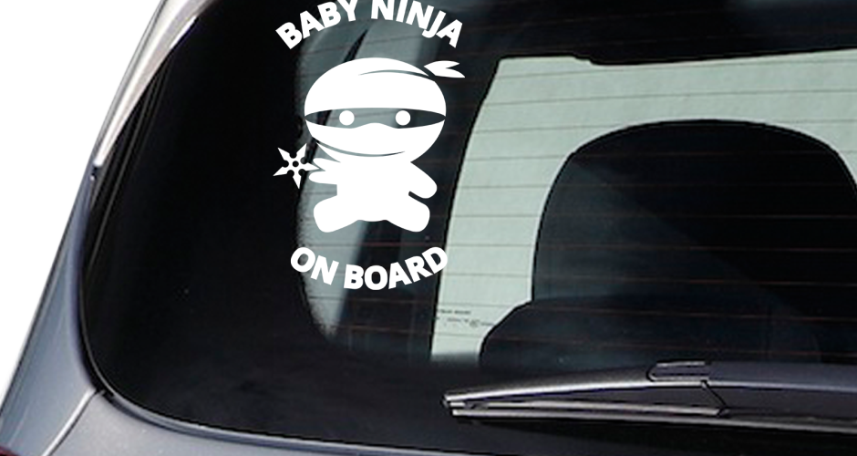 αυτοκόλλητα αυτοκινήτου - Μωρό ninja