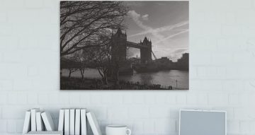 canvas - Ασπρόμαυρη γέφυρα στο Λονδίνο