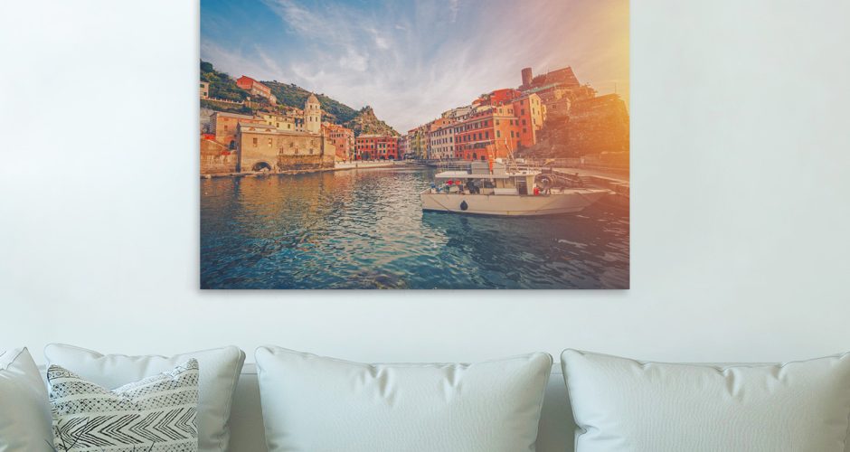 canvas - Σε ένα ψαροχώρι στη Vernazza της Ιταλίας