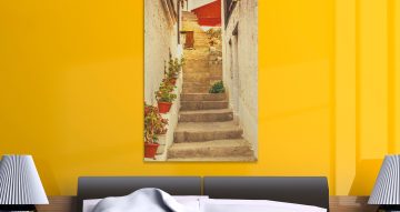 canvas - Γραφικές σκάλες στο σοκάκι