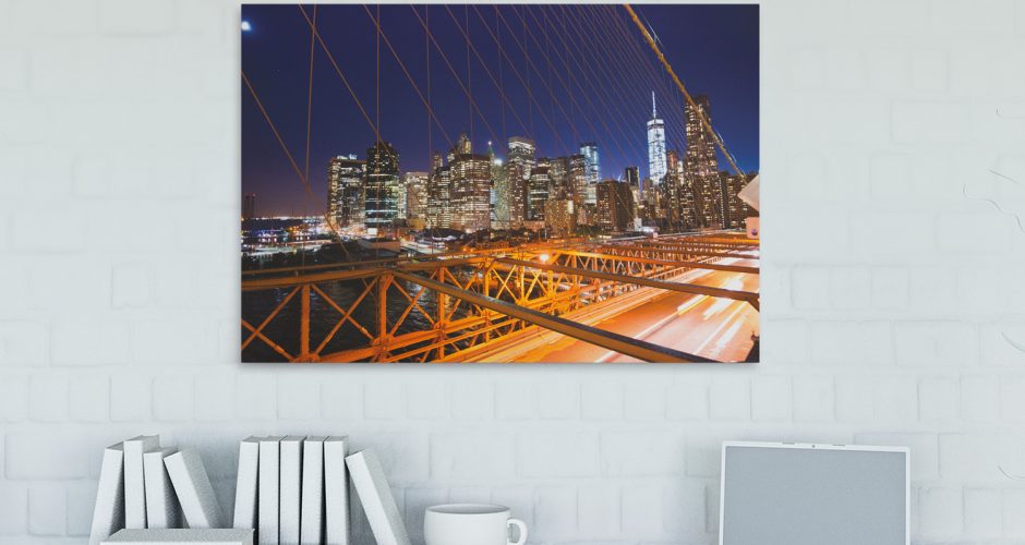 Πίνακες - Το Manhattan μέσα από το συρματόπλεγμα της γέφυρας
