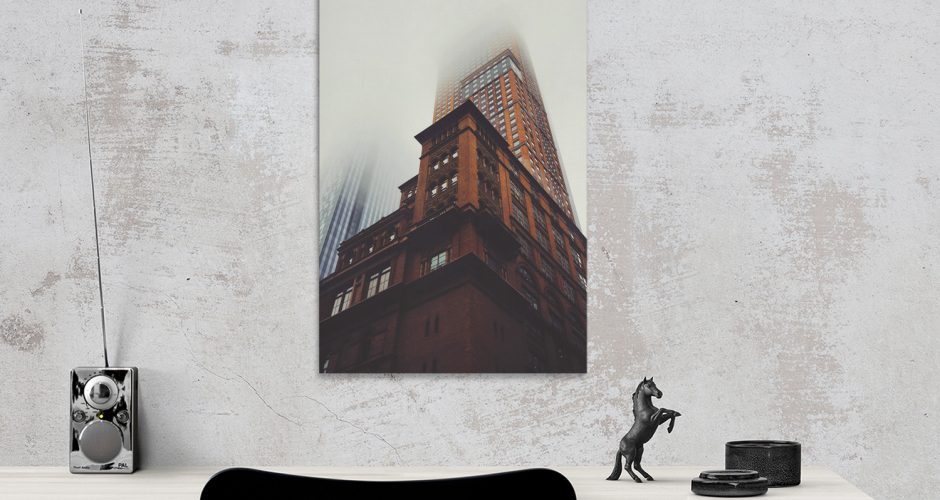 Πίνακες - Ομίχλη σκεπάζει την κορυφή του ουρανοξύστη