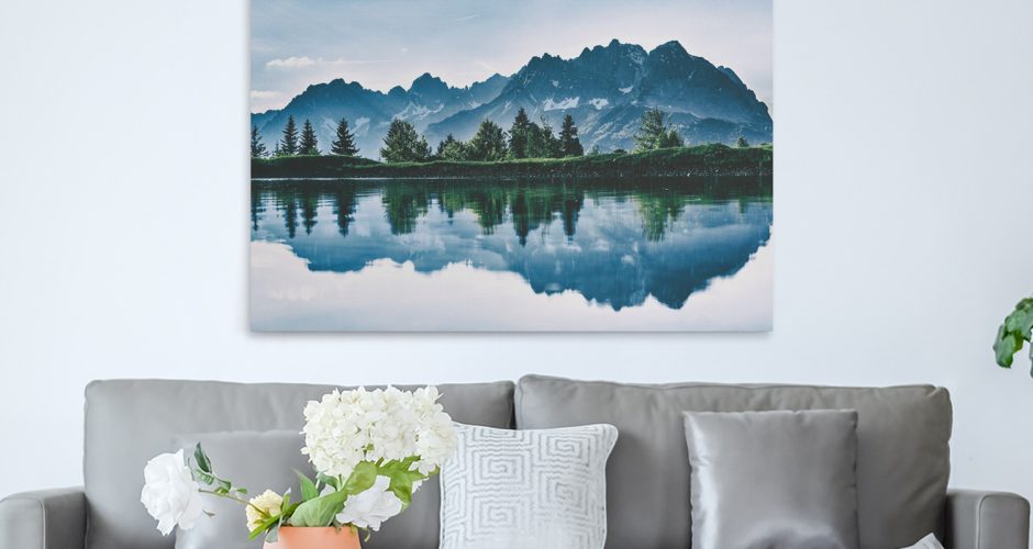 Πίνακες - Λίμνη των Άλπεων με εντυπωσιακό reflection