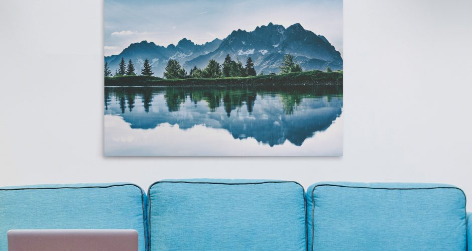 Πίνακες - Λίμνη των Άλπεων με εντυπωσιακό reflection