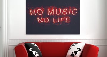 ΜΟΥΣΙΚΗ & ΧΟΡΟΣ - Φωτεινή επιγραφή - No music, No life