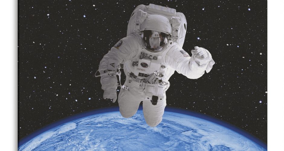 canvas - Αστροναύτης με φόντο τη γη