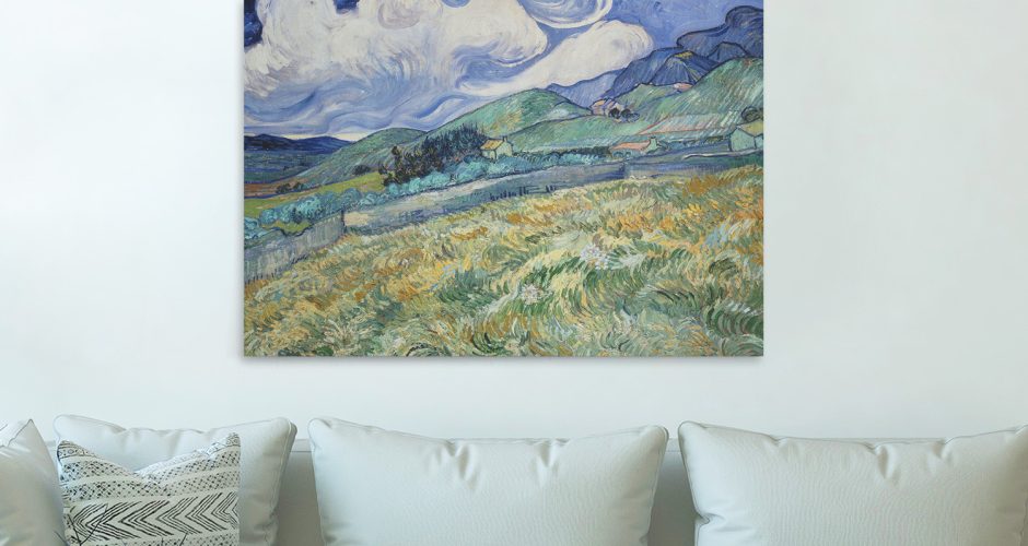 canvas - Vincent van Gogh - Montagnes à Saint-Rémy