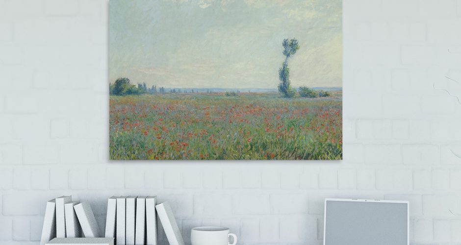 canvas - Claude Monet - Ελαιογραφία Champ de coquelicots