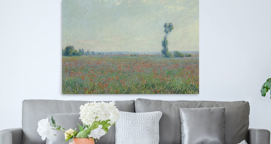 canvas - Claude Monet - Ελαιογραφία Champ de coquelicots