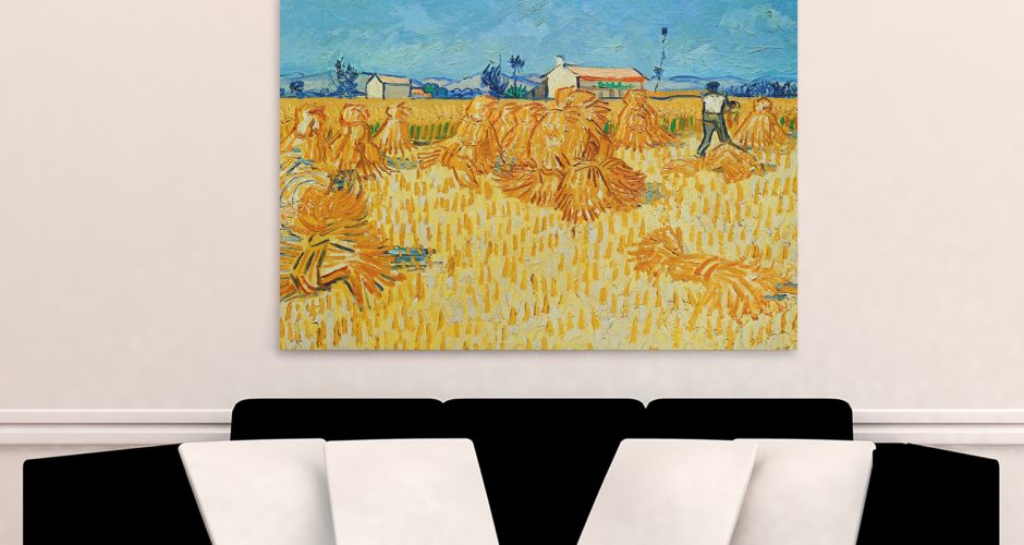 canvas - Vincent Van Gogh - Corn Harvest in Provence