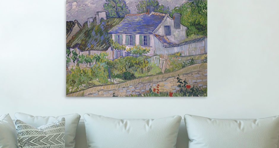 canvas - Vincent van Gogh - Houses at Auvers
