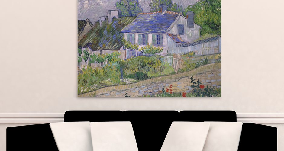 canvas - Vincent van Gogh - Houses at Auvers