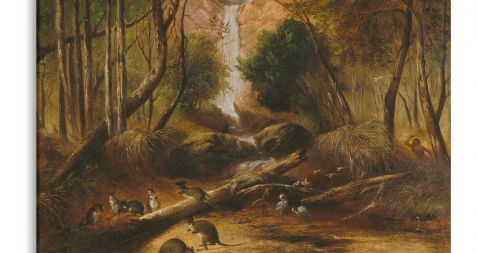 Άλλοι Ζωγράφοι - John Skinner Prout - Bush Landscape With Waterfall