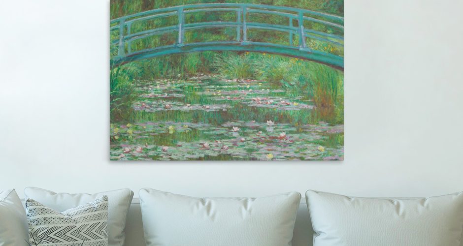 canvas - Claude Monet The Japanese Footbridge