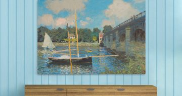 canvas - Claude Monet The Bridge at Argenteuil