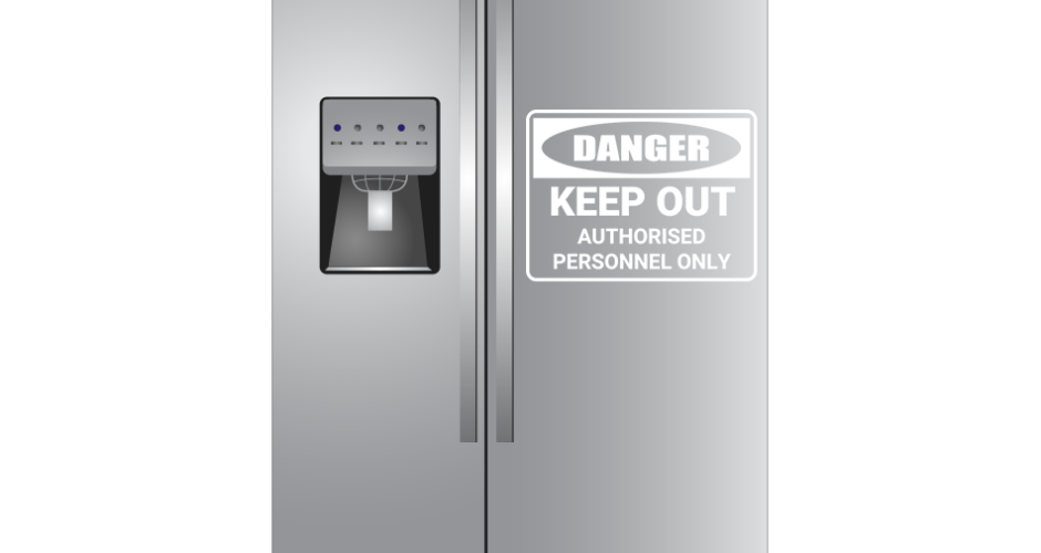 Ψυγεία & Λευκές Συσκευές - Πινακίδα Κινδύνου Danger Keep out