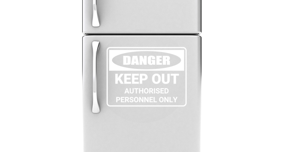 Ψυγεία & Λευκές Συσκευές - Πινακίδα Κινδύνου Danger Keep out