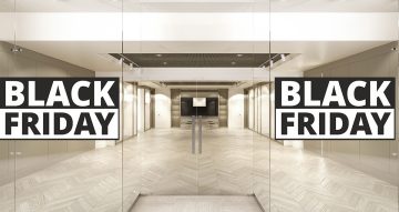 Αυτοκόλλητα Black Friday - Black Friday – σε παραλληλόγραμμο πλαίσιο