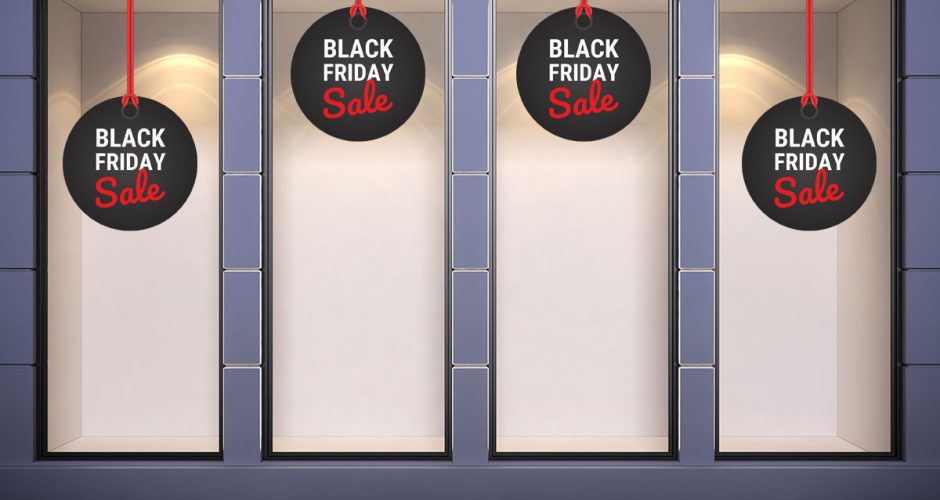 Αυτοκόλλητα Black Friday - Black Friday Sale – σε κρεμαστό κύκλο