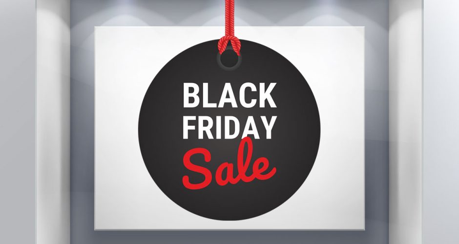 Αυτοκόλλητα Black Friday - Black Friday Sale – σε κρεμαστό κύκλο