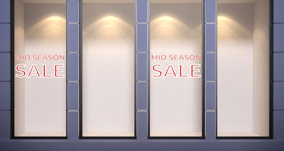 10-ήμερο ή 15-ήμερο Προσφορών - Mid season sales με λευκό περίγραμμα