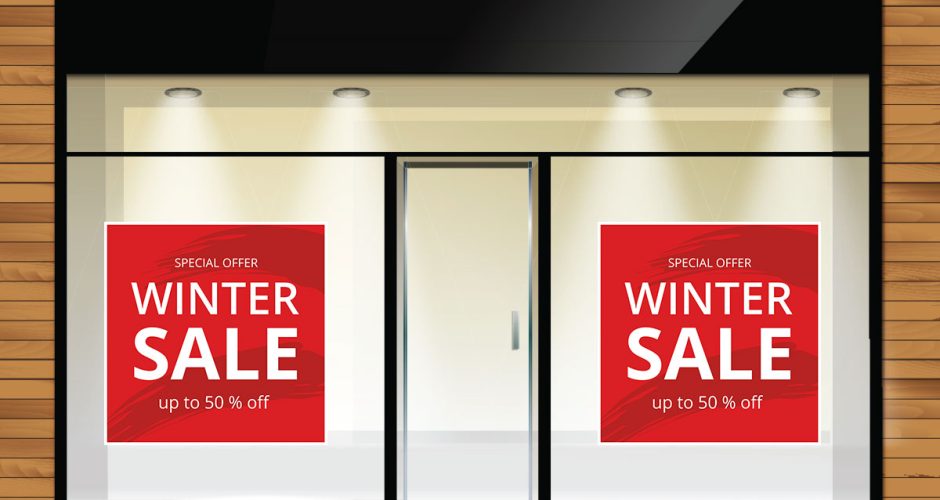 Αυτοκόλλητα Εκπτώσεων & Προσφορών - Winter Sale - Special Offer