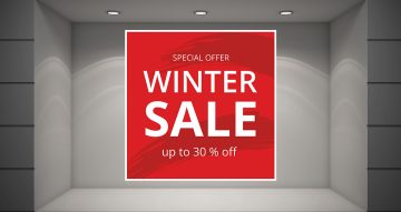Αυτοκόλλητα Εκπτώσεων & Προσφορών - Winter Sale - Special Offer