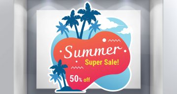 Αυτοκόλλητα Καταστημάτων - Summer Super Sale!