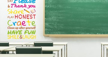 Αυτοκόλλητα Τοίχου - Classroom Rules