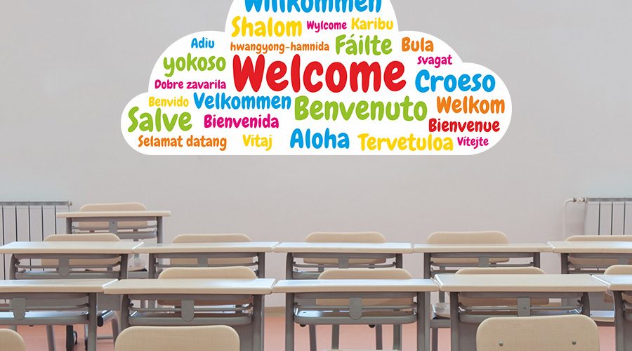 Αυτοκόλλητα Τοίχου - Welcome σε διάφορες γλώσσες