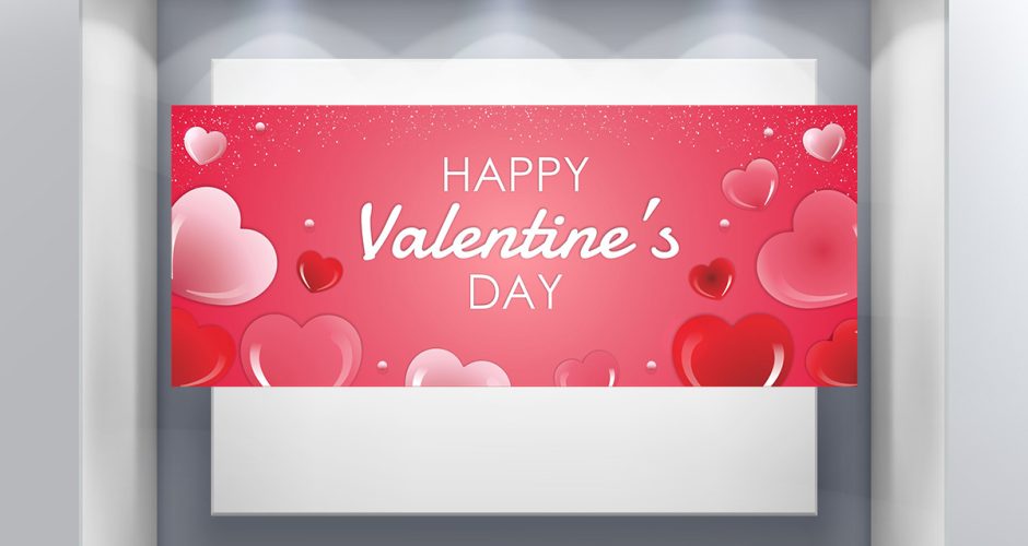 Αγίου Βαλεντίνου - Happy Valentine's Day - Ορθογώνιο πλαίσιο