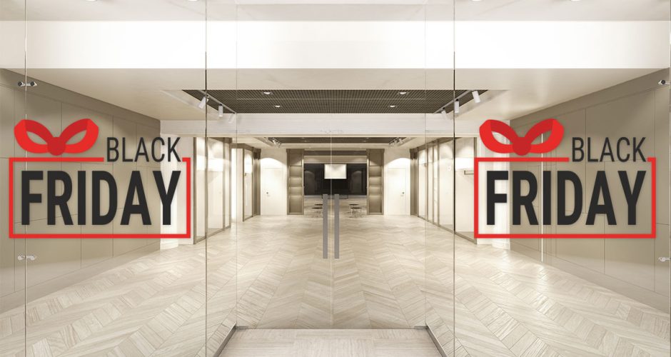 Αυτοκόλλητα Black Friday - BLACK FRIDAY με φιόγκο