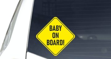 Αυτοκόλλητα Αυτοκινήτου - BABY ON BOARD!