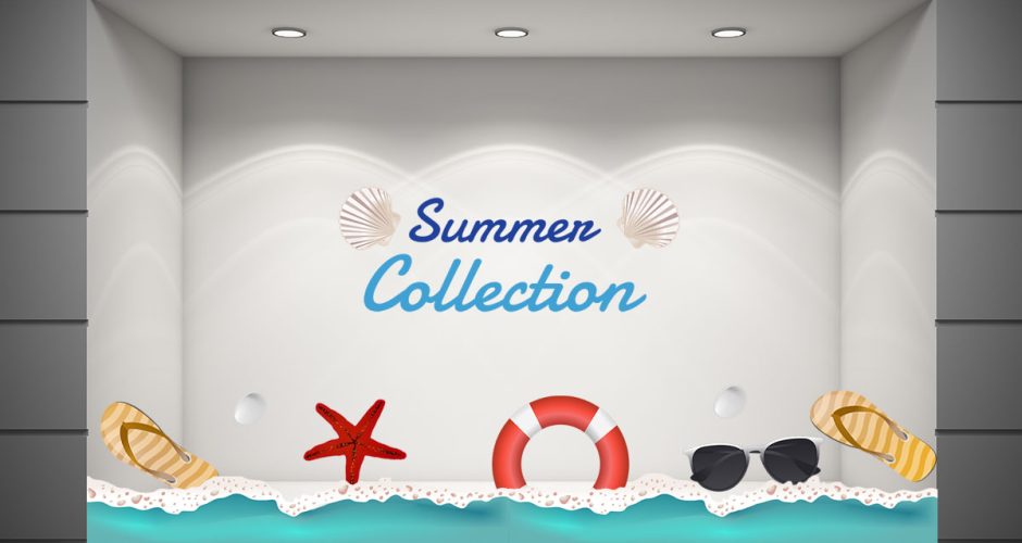 Αυτοκόλλητα Καταστημάτων - Summer Collection - Στην παραλία!