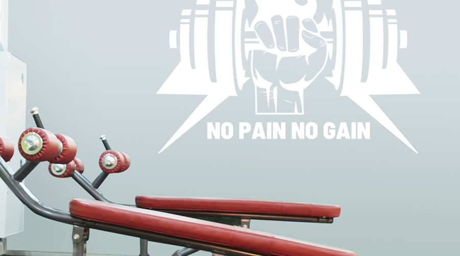 Αυτοκόλλητα Τοίχου - No pain no gain