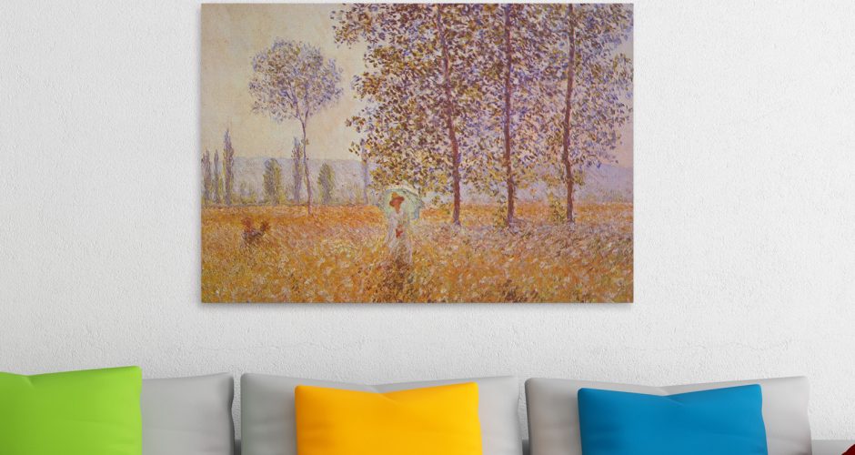Claude Monet - Poplars in the Sun του Claude Monet