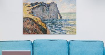 Claude Monet - The Cliff of Ava του Claude Monet
