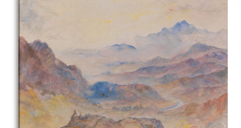 canvas - Mountain Scene, Mist Rising
