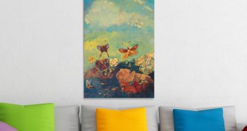 canvas - Butterflies του Odilon Redon