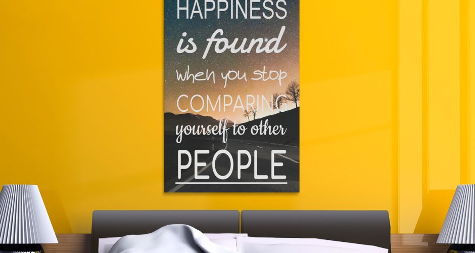 ΠΙΝΑΚΕΣ - Happiness is found quote