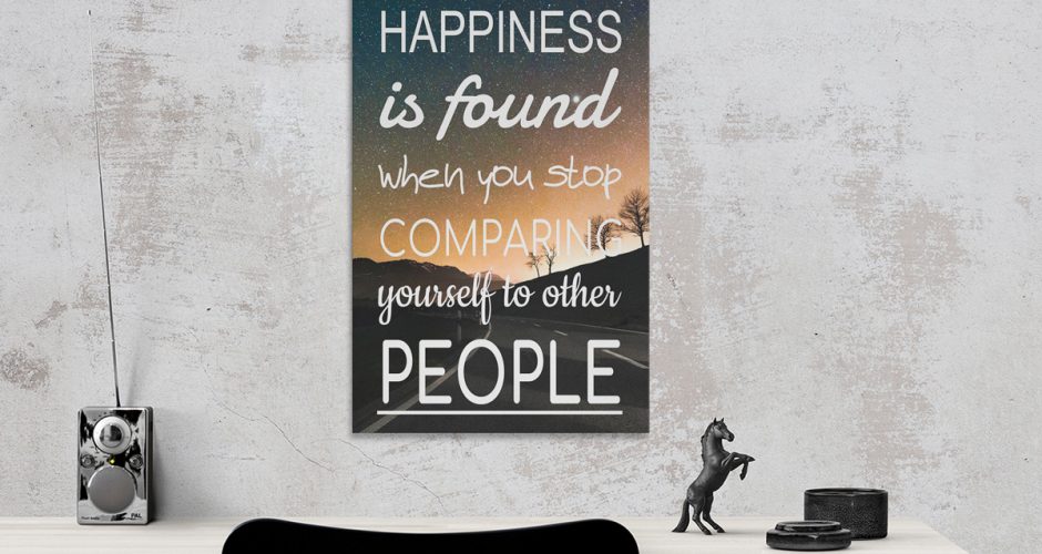 ΠΙΝΑΚΕΣ - Happiness is found quote