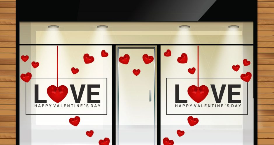 Αγίου Βαλεντίνου - LOVE - Happy Valentine's Day και 24 καρδιές