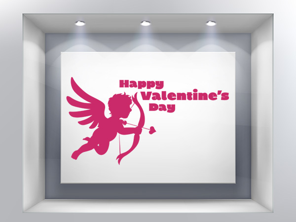 Αγίου Βαλεντίνου - Ο Έρως με τόξο και Happy Valentines Day