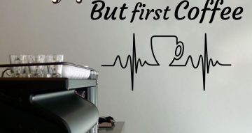 Αυτοκόλλητα Τοίχου - But first Coffee
