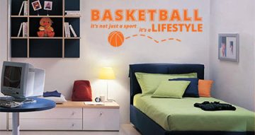 Αυτοκόλλητα Τοίχου - Basketball its a lifestyle