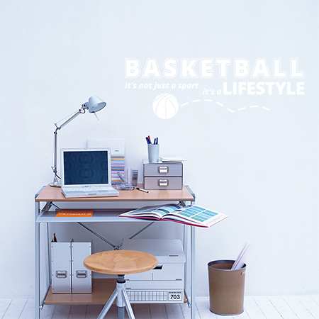 Αυτοκόλλητα Τοίχου - Basketball its a lifestyle